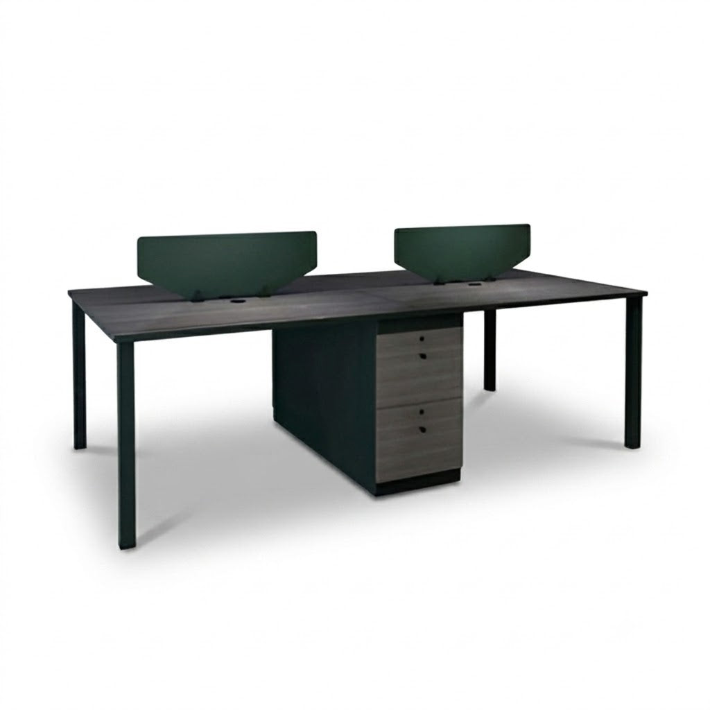 محطة عمل جزيرة - 4 أدراج مركزية، 120×240 سم، عمق 60 سم (CW9)