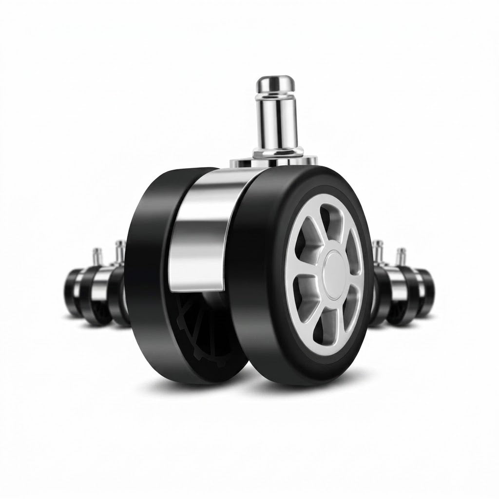 Mercedes Wheel Set – 5 High-Quality Casters for Office Chairs (AC3)